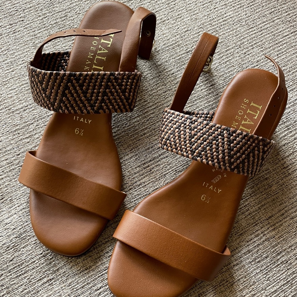 ITALIAN Shoemakers heeled sandals